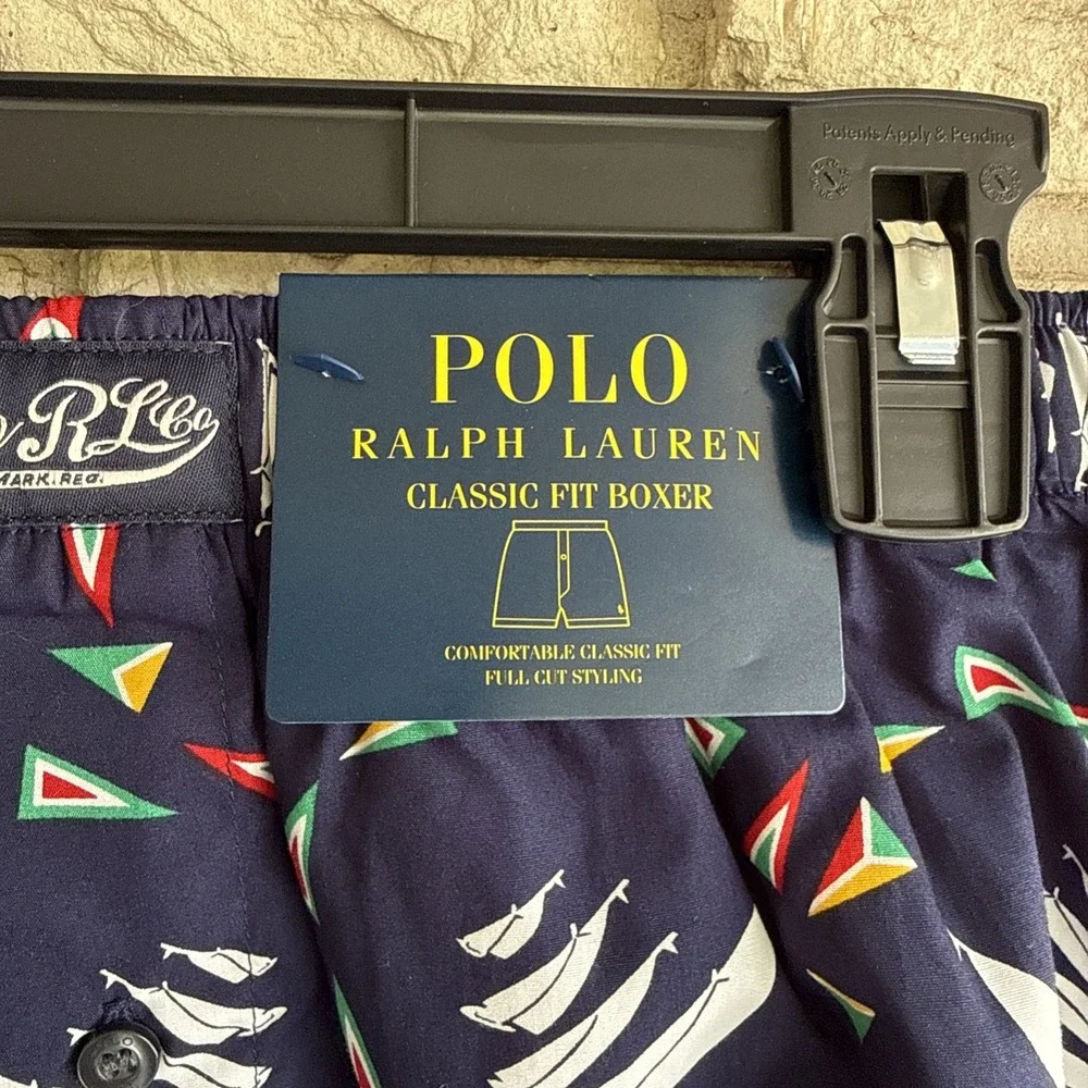 Polo Ralph Lauren Signature Windward Sail Print Boxer Shorts Mens Size XL NEW